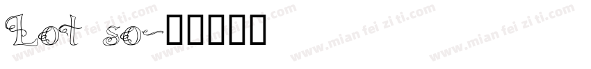Lot so字体转换